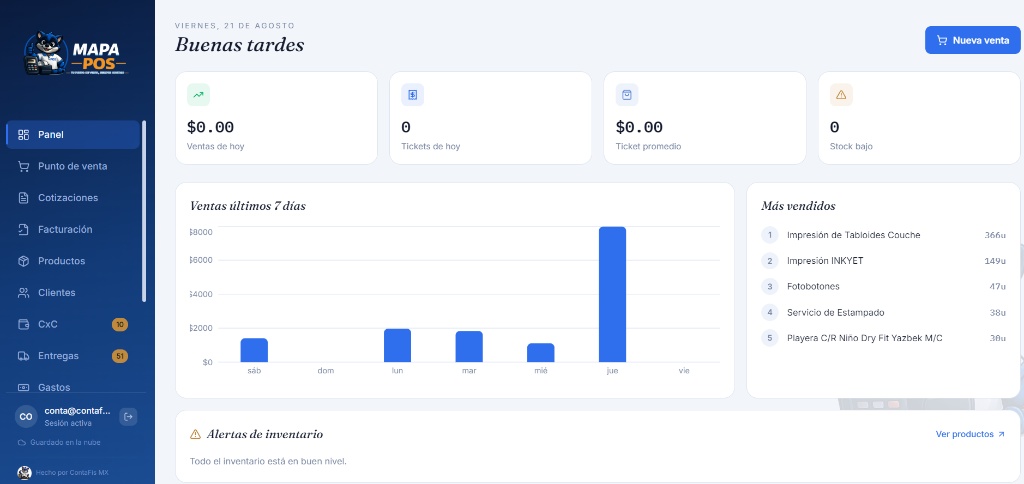 Dashboard POS